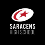 Saracens School Logo Blue Background